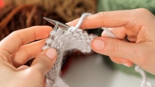 The Easiest Purl Stitch Tutorial  Knitting for Beginners [upl. by Ynwat]