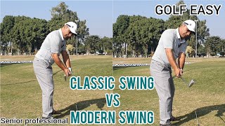 CLASSIC SWING VS MODERN SWING URDU HINDI  GOLF [upl. by Ameehs]