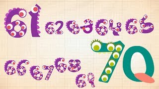 Endless Numbers  Learn to Count from 61 to 70 amp Simple Addition With the Adorable Endless Monsters [upl. by Jessi]