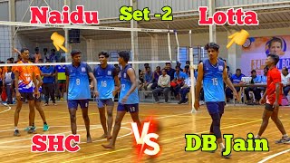 Set 2 💥 DB Jain  Chennai Vs SHC Tirupattur ✨ super firing match 🔥 volleyball volleyballmatch [upl. by Yrreg935]