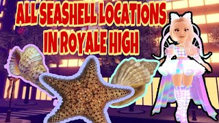 HOW TO COMPLETE THE SEASHELL QUEST IN ROYALE HIGH HOW TO FIND ALL SEASHELLS NEW YEAR UPDATE 2022 [upl. by Brandenburg]