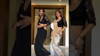 🔥🔥Ananya rao amp apoorva rao looking hot in saree🔥😍  dreamumwakeupum song sareeshorts [upl. by Nylaehs]