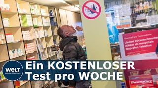 CORONASCHNELLTESTS Darum bieten nur wenige Apotheken kostenlose Schnelltests an aktuell [upl. by Rayle]