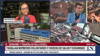 Villa Gesell buscan personas entre los escombros [upl. by Argent]