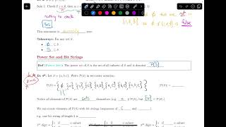 213 Power Set and Bit Strings  Discrete Math [upl. by Reich]