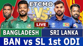 Bangladesh vs Sri Lanka Live 1st ODI  BAN vs SL Live Match Today gtv Live Cricket Score [upl. by Sonia]