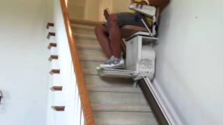 Stannah Stairlifts Limited Model 410 Stairlift  Lot 2114  Test Run [upl. by Googins]