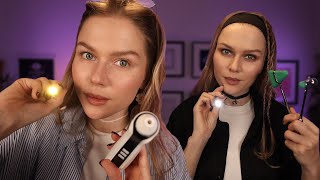 ASMR Doctors Taking Care of You Face Exam Scalp Check Skin Exam [upl. by Nerrol]