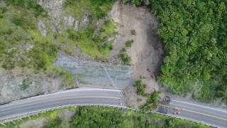 Manawatū Gorge Kerrys Wall slip – April 2017 [upl. by Llorrad379]