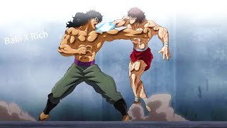 Baki Hanma vs Kaku Shunsei  Full Fight Scene  Eng Dub 4K  Baki Raitai Tournament [upl. by Ara381]