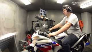 2013 Honda CBR250R on the Dyno  MotoUSA [upl. by Asirem441]