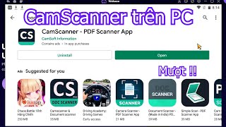 Cách tải CamScanner PDF Scanner App trên PC Máy tính  Cách tải cho Laptop Windows mượt nhất [upl. by Annavahs]