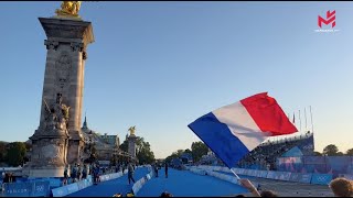 JO Paris 2024  Triathlon relais mixte maintenu  la France termine 4e [upl. by Thurlough419]