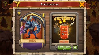 Archdemon Huge DMG extra DMG to Ground Heroes 2188bil CASTLE CLASH [upl. by Haldan337]