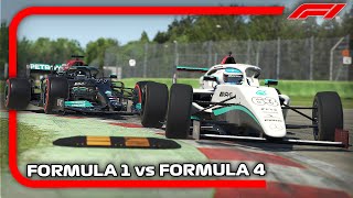 Ultimate Speed Comparison F1 vs F4  Imola [upl. by Olifoet]