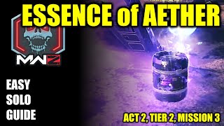 COD MW3 Zombies Essence of Aether Solo mission guide Act 2 Tier 3 Mission 3 [upl. by Rafat]