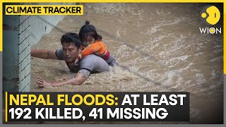 Nepal Floods Over 192 People Killed In RainTriggered Floods Landslides  WION Climate Tracker [upl. by Charteris]