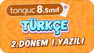 8Sınıf Türkçe 2Dönem 1Yazılıya Hazırlık 📑 2024 [upl. by Whitehouse]