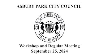 Asbury Park City Council Meeting  September 25 2024 [upl. by Maxwell]