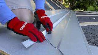 How to install valley for a Metal Roof Every cut in detail [upl. by Eniar]