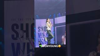 FANCAM IVE WONYOUNG  SHOW WHAT I HAVE WORLD TOUR IN HONG KONG IVE JANGWONYOUNG [upl. by Hnah]