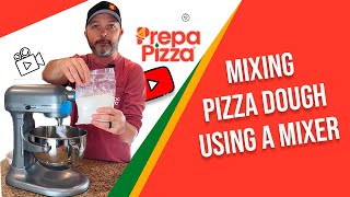 Mixing pizza dough using a mixer from Prepa Pizza [upl. by Dewhurst]