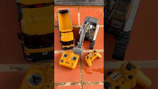 Remote Control RC Excavator and Dumper Truck Hulna Testing excavator jcb rctruck shorts [upl. by Nwahsit]