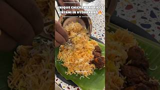 UNIQUE CHICKEN FRY PIECE BIRYANI IN HYDERABAD🔥chickenbiryani muttonbiryani telangana chicken [upl. by Towland]