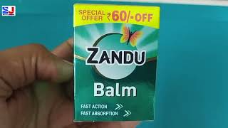 Zandu Balm  Effective Relief from Cold Headache amp Body Ache  Zandu Balm Uses Side effects benefits [upl. by Arytahs]