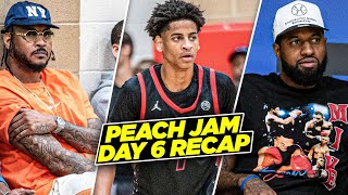 Kiyan Anthony Put On A SHOW In Front Of NBAAll Stars  Peach Jam Day 6 Recap [upl. by Llertnod]