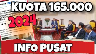 INFO PUSAT  KUOTA KOREA 2024 NAIK 165000 BANYAK BANGET NIH [upl. by Aisauqal]