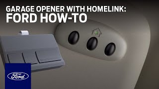 Universal Garage Door Opener with Homelink  Ford HowTo  Ford [upl. by Einafats525]