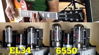 EL34 Vs 6550  Power Tube Comparison [upl. by Vesta]