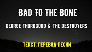 George Thorogood amp The Destroyers  Bad To The Bone текст перевод песни [upl. by Kinson949]