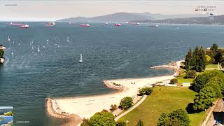 Cam1 LIVE English Bay Vancouver Kits Beach Vanier Park Sunset Beach Westend [upl. by Craggy]