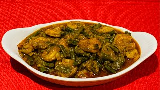 Borboti Recipe  বরবটি দিয়ে চিংড়ি ভুনা  Borboti with Chingri  বরবটি রান্না [upl. by Rahcir753]