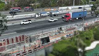 Warringah Freeway Upgrade time lapse  Friday 04 October 2024 [upl. by Natfa775]