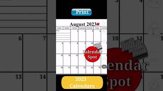 2023 Printable Monthly Calendars [upl. by Goat]