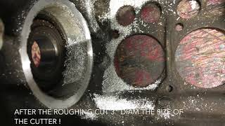 Austin 7 crankcase front bearing lip repair [upl. by Sallad427]