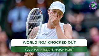 Yulia Putintseva  Winning moment  Third round  Wimbledon 2024 [upl. by Yleme]