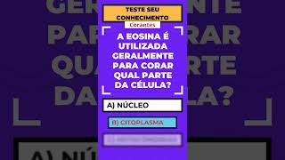 Quiz Corantes utilizados na histologia 1 microscope microbiologiageral science [upl. by Annoda]