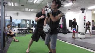 Kali Empty Hand Drill With Pad Filipino Boxing [upl. by Ingalls718]