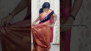 Saree drapping class 96777 91541 📍tambaram Chennai subscribe makeupartist bridalmakeup [upl. by Geminius768]