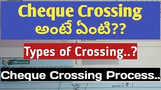 what is cheque crossing in telugu  types of cheque crossing  moderntechtelugu [upl. by Lorelle]