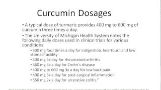 Curcumin Dosage  Video Lesson on Turmeric Curcumin Dosages [upl. by Toblat]