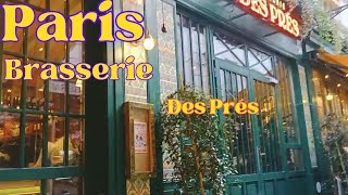 🇫🇷 Paris Brasserie Des Prés SaintGermaindesPrès métro line 4 [upl. by Ellehcem830]