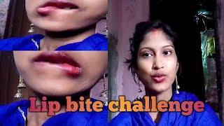 Lip bite challenge videolip bitemangalas lifestyle [upl. by Marcellus]