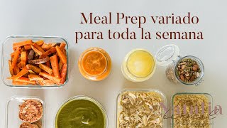 8 preparaciones para comer sano y delicioso en tu semana  MealPrep dieta eliminación  pdf [upl. by Rancell916]