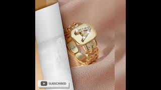 GOLD HAND RING DESIGN PLEASE LIKE SHARE SUBSCRIBE TO MY CHANNEL SAFA MARWA 🙏👍👍👍🙏👍 COMMENT AND SAPUT [upl. by Viridissa]