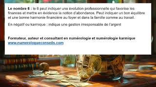 Le nombre 6 et labondance financière [upl. by Ellennahs]